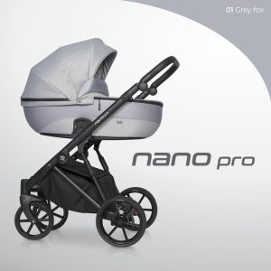 riko_NANO_PRO_01_grey_fox Otroški voziček RIKO NANO PRO 2v1 ali 3v1