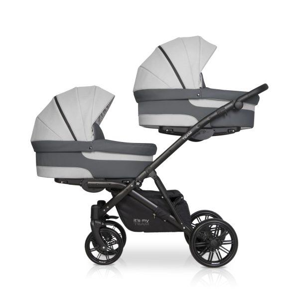 Otroški voziček za dvojčke ali leto za letom RIKO TEAM 2020