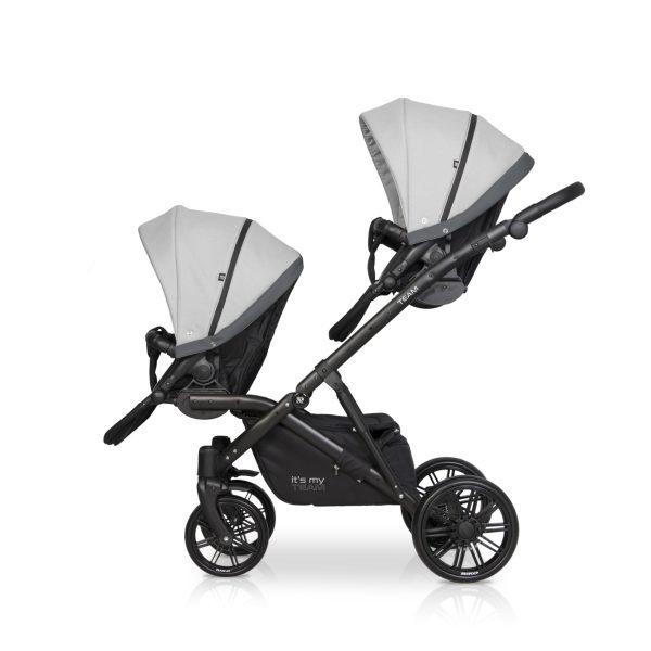 Otroški voziček za dvojčke ali leto za letom RIKO TEAM 2020