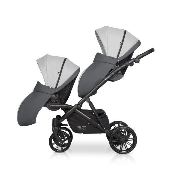 Otroški voziček za dvojčke ali leto za letom RIKO TEAM 2020