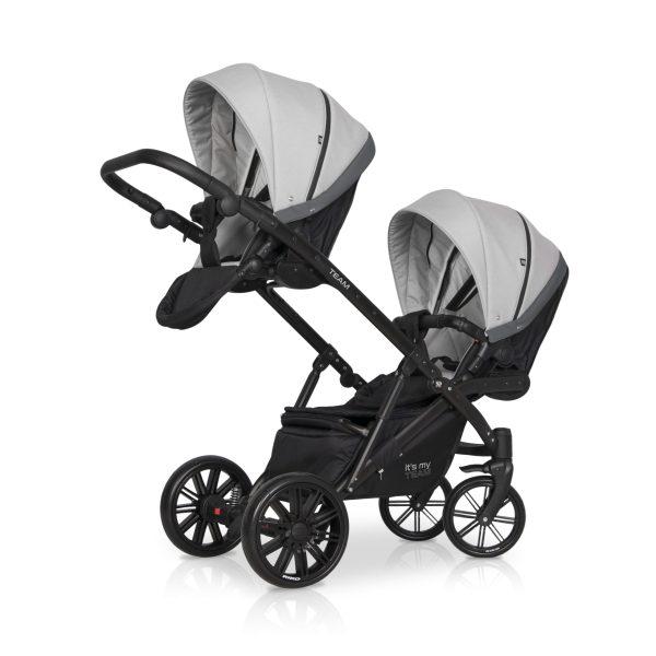 Otroški voziček za dvojčke ali leto za letom RIKO TEAM 2020