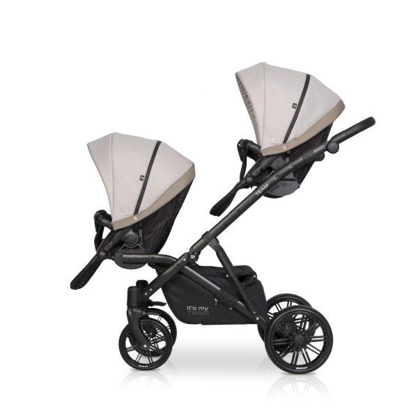 Otroški voziček za dvojčke ali leto za letom RIKO TEAM 2020