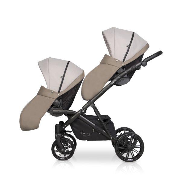 Otroški voziček za dvojčke ali leto za letom RIKO TEAM 2020