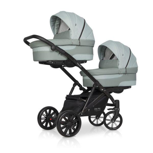 Otroški voziček za dvojčke ali leto za letom RIKO TEAM 2020