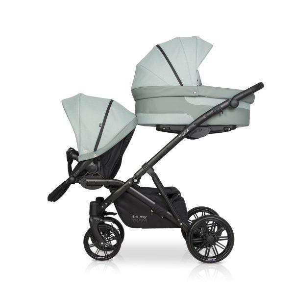 Otroški voziček za dvojčke ali leto za letom RIKO TEAM 2020