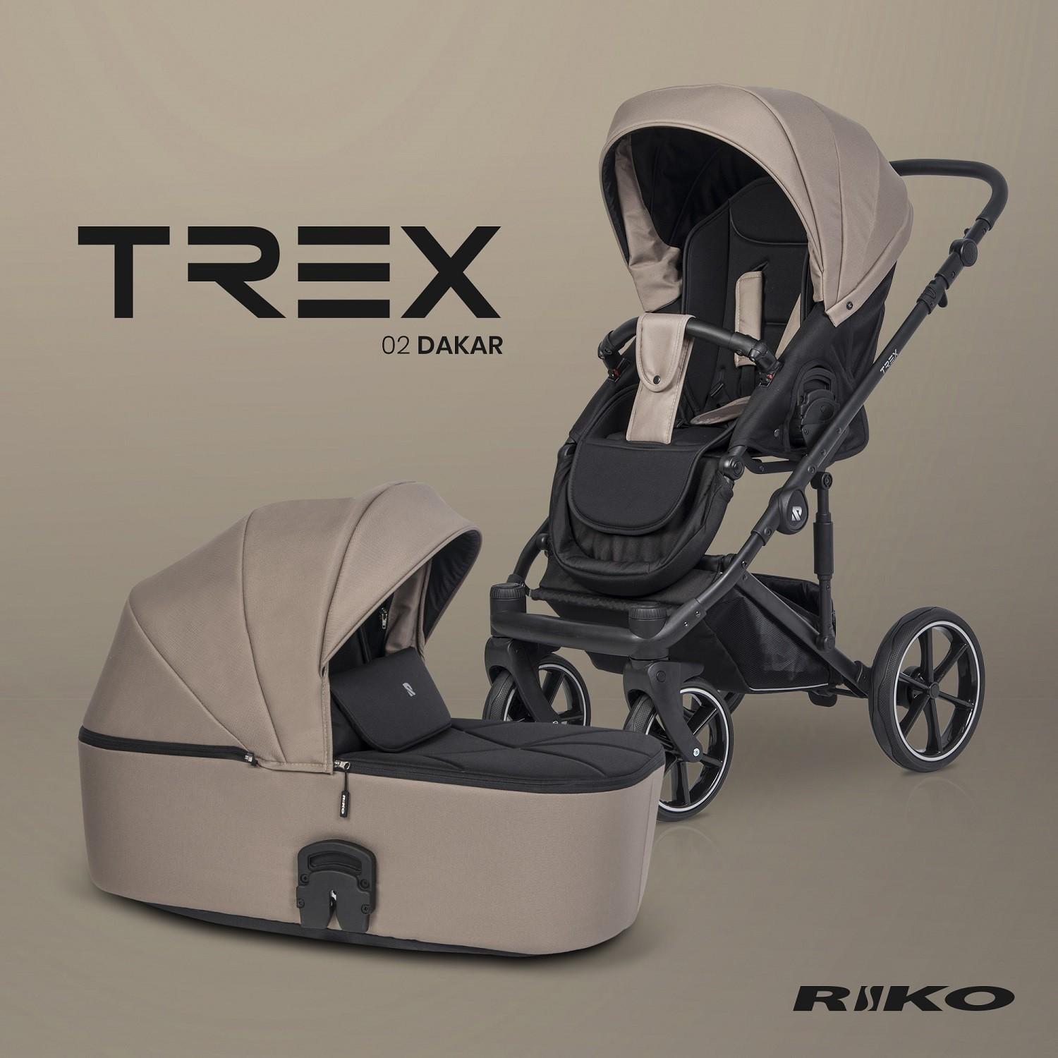 Otroški voziček RIKO TREX 2iv1 ali 3v1