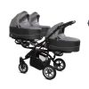 Trippy 09 Silver OTROŠKI VOZIČEK ZA TROJČKE BABYACTIV