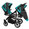 twinni_112 OTROŠKI VOZIČEK ZA DVOJČKA ALI LETO ZA LETOM BABYACTIVE