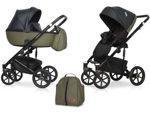 wozek-dzieciecy-riko-basic-ozon-02-olive Otroški voziček RIKO Basic OZON