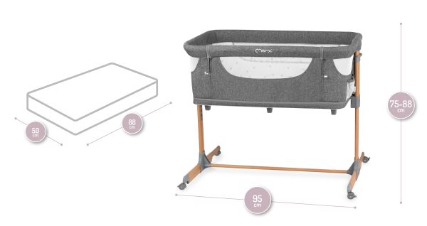 Obposteljna posteljica MOMI Smart Red